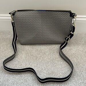 Rothy’s Daily Crossbody, Black Mist Herringbone, lightly used